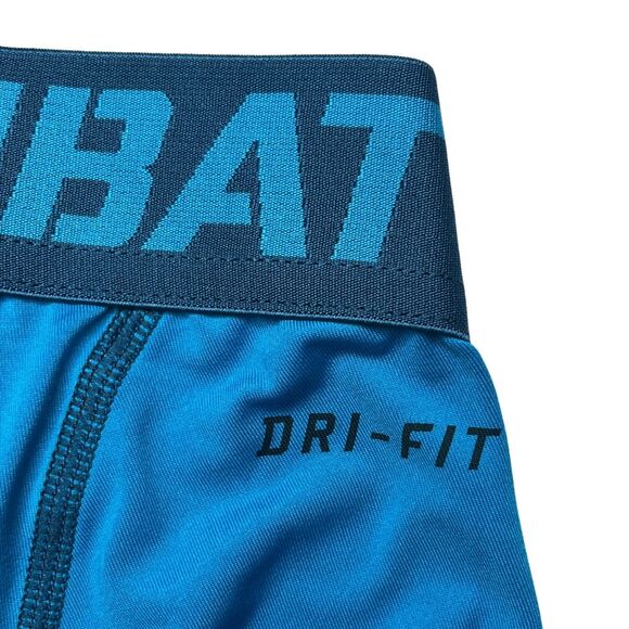 5-76 NIKE PRO COMBAT Men's Compression Pants Blue Medium - Picture 3 of 8